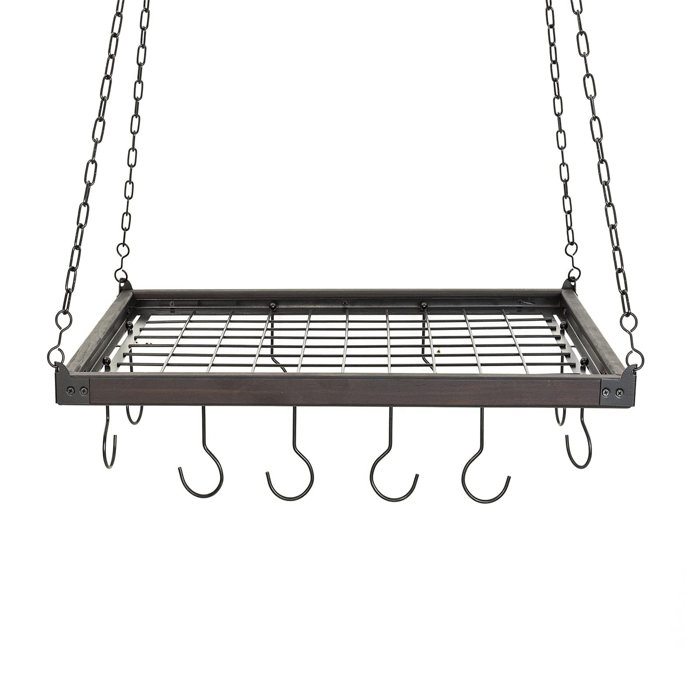 Prep & Savour Metal Hanging Pot Rack Wayfair